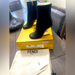 Brand new black Fendi First boot, size 5.5
